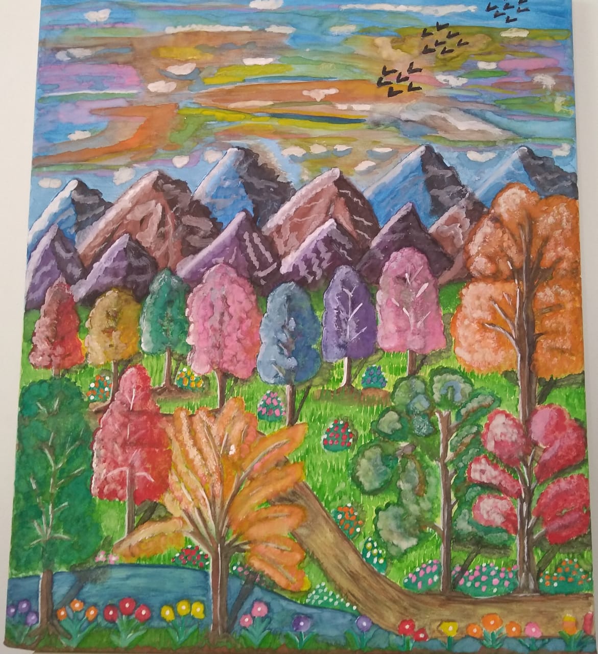 “Árboles de colores” – Blanca Morales